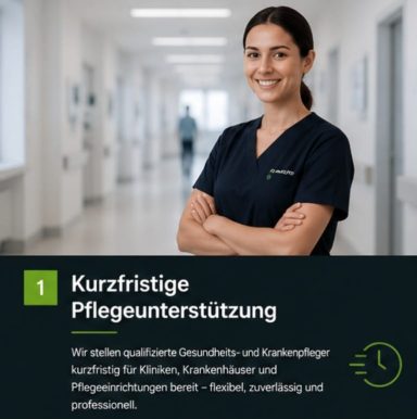 Kurzfristige Pflegeunterstützung